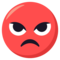 Pouting Face emoji on Emojione